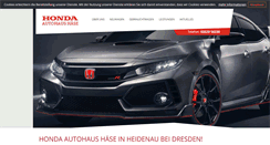 Desktop Screenshot of honda-haese.de