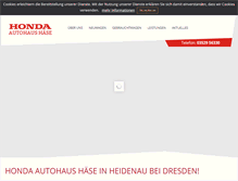 Tablet Screenshot of honda-haese.de